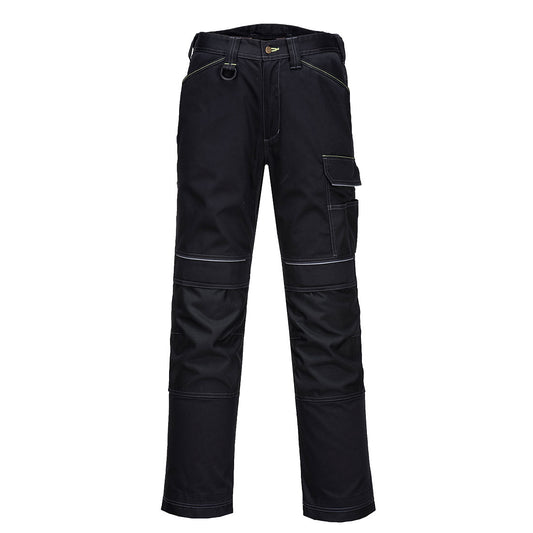 Portwest T601 - Black  36 Short PW3 Work Trousers Combat Cargo Pants