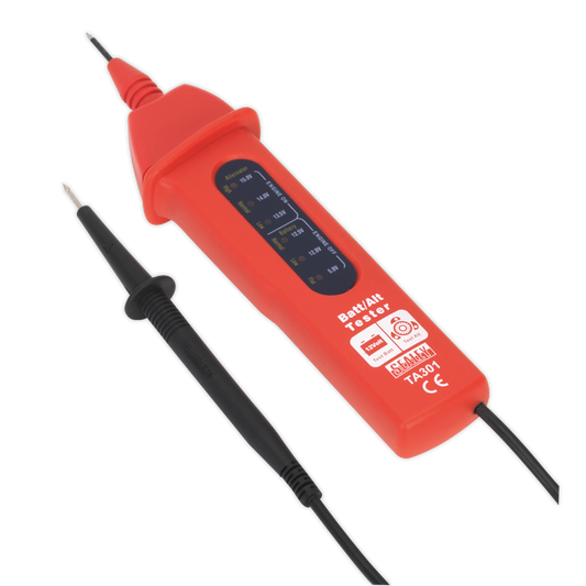 SEALEY - TA301 Automotive Battery/Alternator Voltage Tester 12V