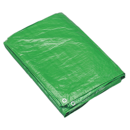 SEALEY - TARP68G Tarpaulin 1.73 x 2.31m Green
