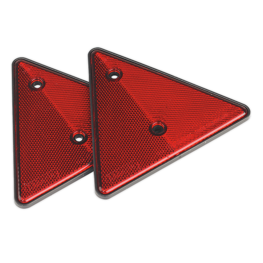 SEALEY - TB17 Rear Reflective Red Triangle Pack of 2