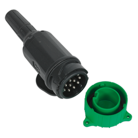 SEALEY - TB53 Towing Plug 13-Pin Euro Plastic 12V