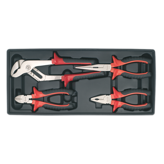 SEALEY - TBT02 Tool Tray with Pliers Set 4pc