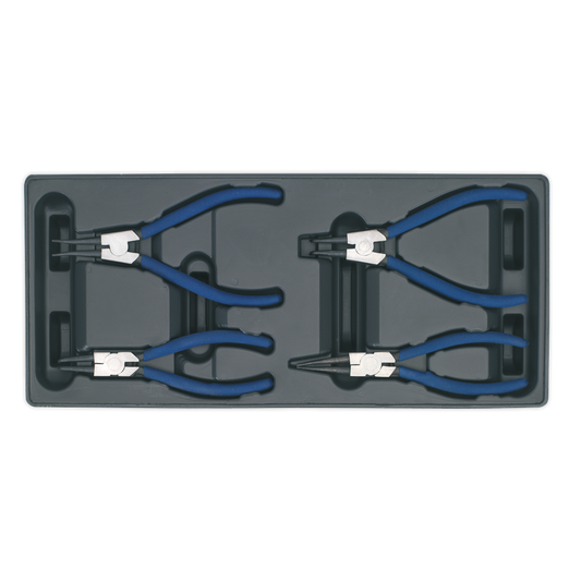 SEALEY - TBT03 Tool Tray with Circlip Pliers Set 4pc