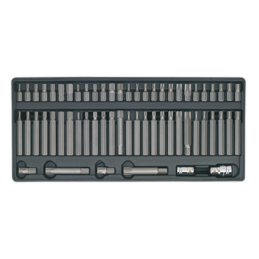 SEALEY - TBT11 Tool Tray with Security TRX-Star*/Hex/Ribe/Spline Bit Set 60pc