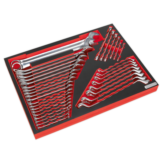 SEALEY - TBTP03 Tool Tray with Spanner Set 35pc