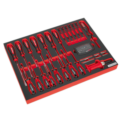 SEALEY - TBTP04 Tool Tray with Screwdriver Set 72pc