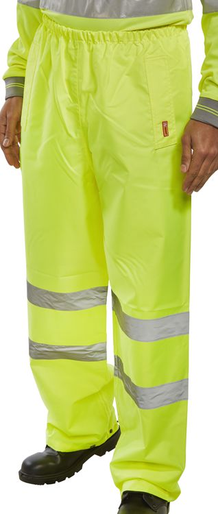 Beeswift - BSEEN TROUSERS EN ISO20471 SAT/YELLOW XXXL - Saturn Yellow