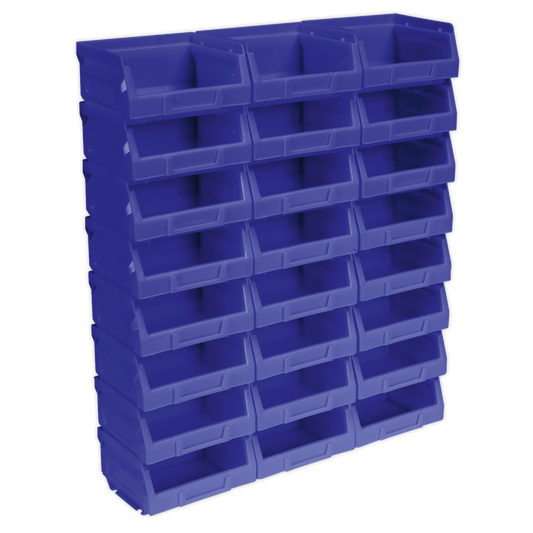 SEALEY - TPS124B Plastic Storage Bin 105 x 85 x 55mm - Blue Pack of 24