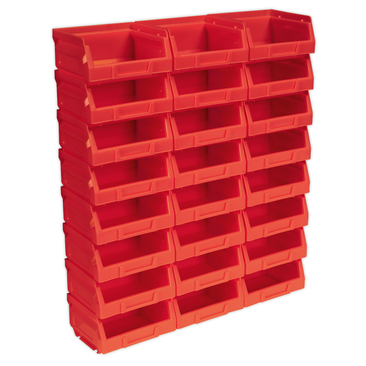 SEALEY - TPS124R Plastic Storage Bin 105 x 85 x 55mm - Red Pack of 24