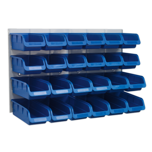 SEALEY - TPS131 Bin & Panel Combination 24 Bins - Blue