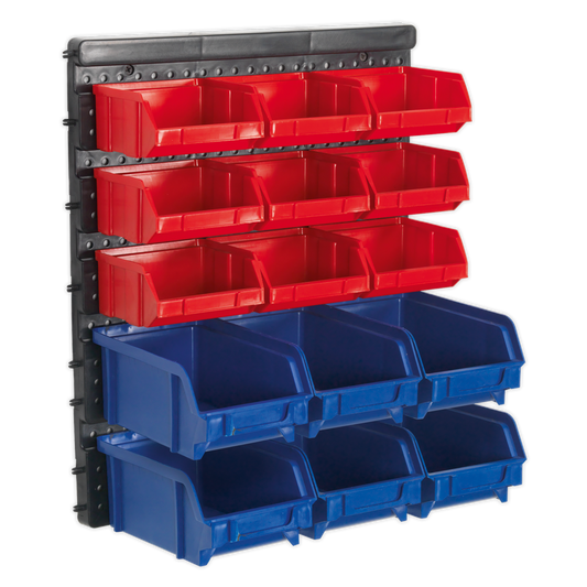 SEALEY - TPS1569WM Bin Storage System Wall Mounting 15 Bins