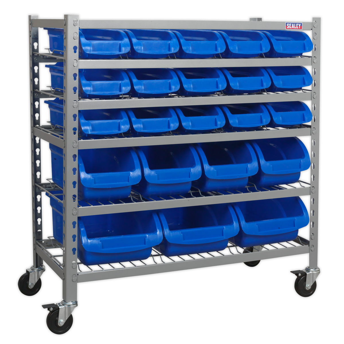 SEALEY - TPS22 Mobile Bin Storage System 22 Bins