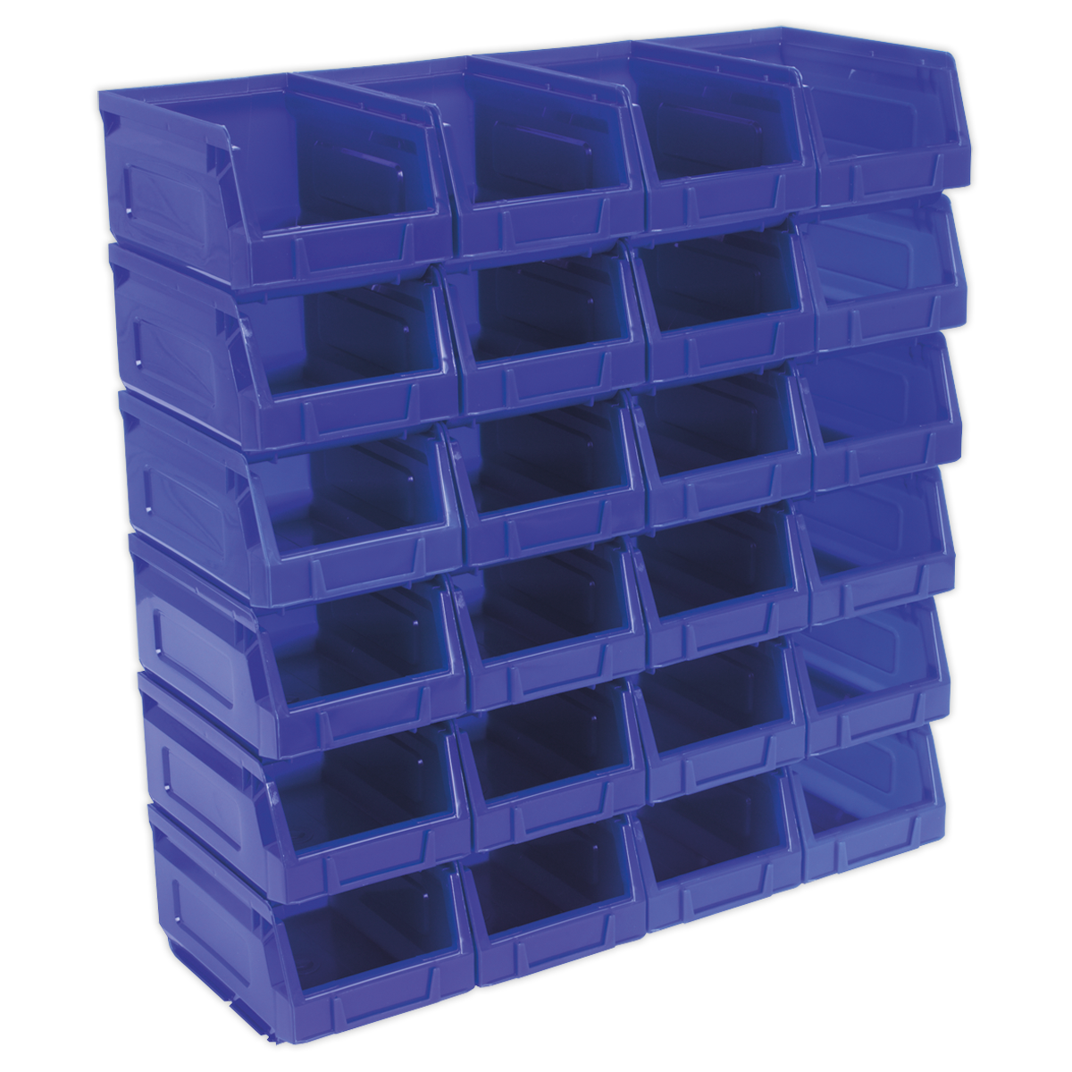 SEALEY - TPS224B Plastic Storage Bin 105 x 165 x 85mm - Blue Pack of 24