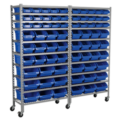 SEALEY - TPS72 Mobile Bin Storage System 72 Bins