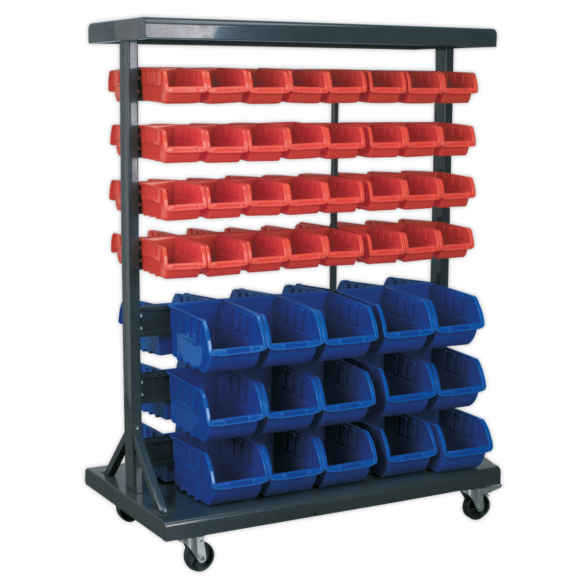 SEALEY - TPS94 Mobile Bin Storage System with 94 Bins