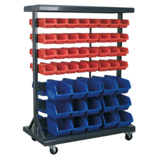 SEALEY - TPS94 Mobile Bin Storage System with 94 Bins