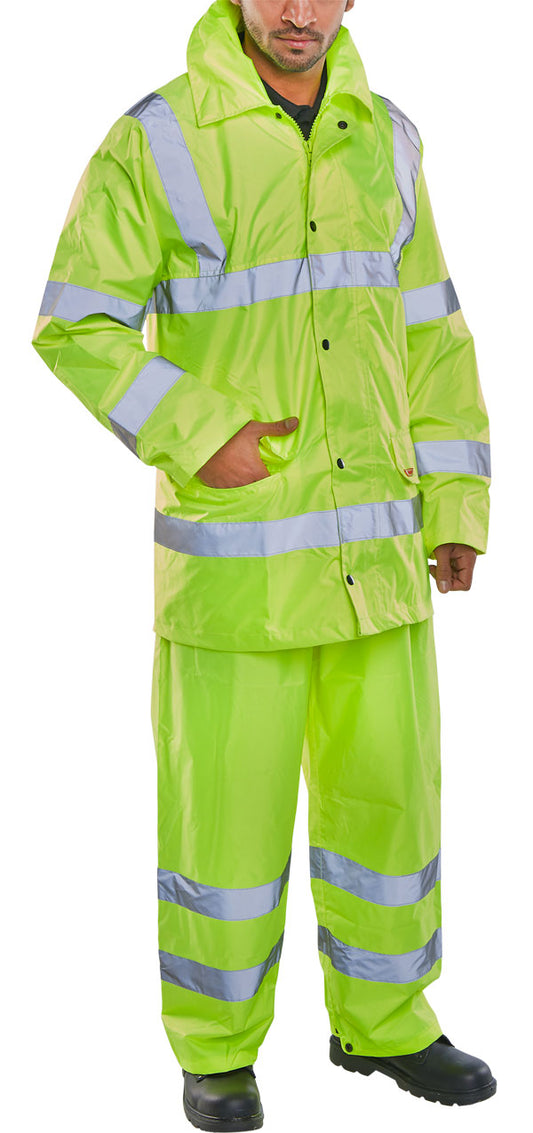 Beeswift - L/WT SAT YEL EN ISO 20471 SUIT 4XL - Saturn Yellow