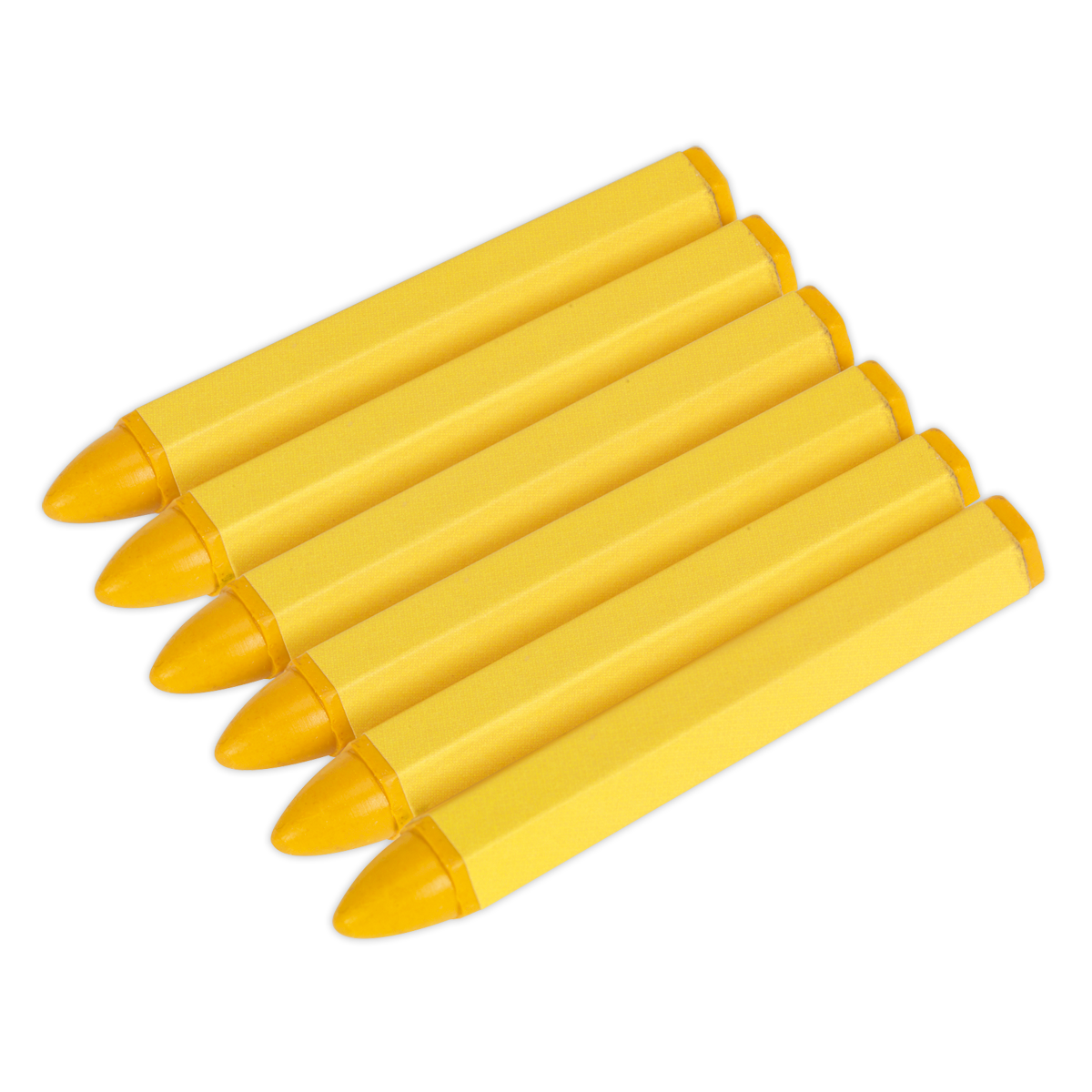 SEALEY - TST14 Tyre Marking Crayon - Yellow Pack of 6