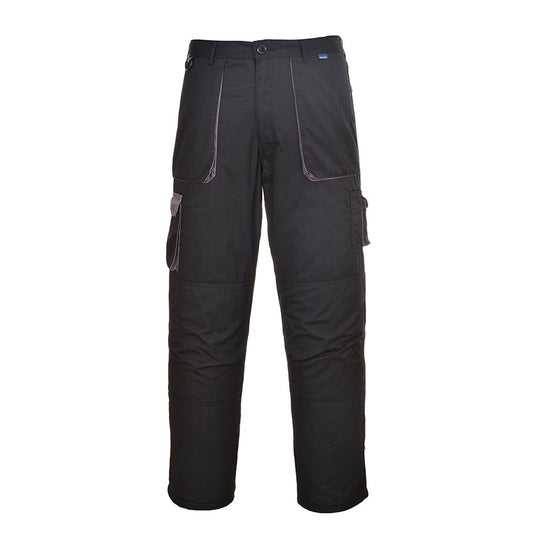 Portwest TX16BKRS -  sz S Portwest Texo Contrast Trouser - Lined - Black