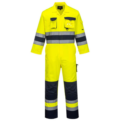 Portwest TX55YNRXL -  sz XL Nantes Hi-Vis Coverall - Yellow/Navy