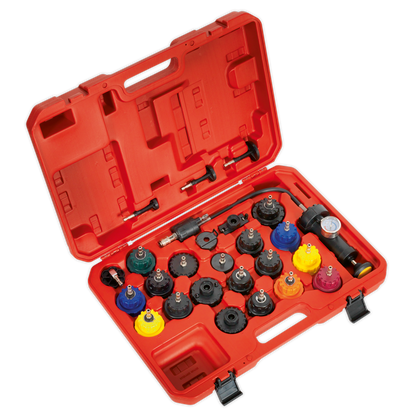 SEALEY - VS0011 Cooling System Pressure Test Kit 25pc