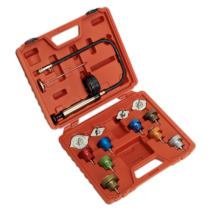 SEALEY - VS006 Cooling System Pressure Test Kit 16pc