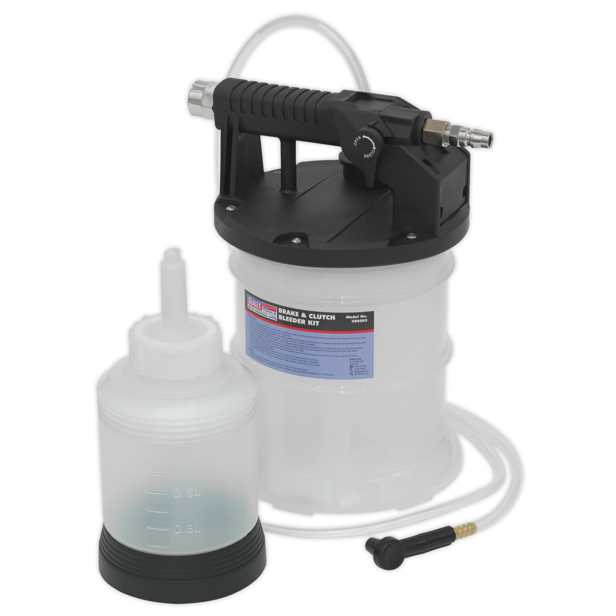 SEALEY - VS0203 Workshop Vacuum Brake & Clutch Bleeder 2L