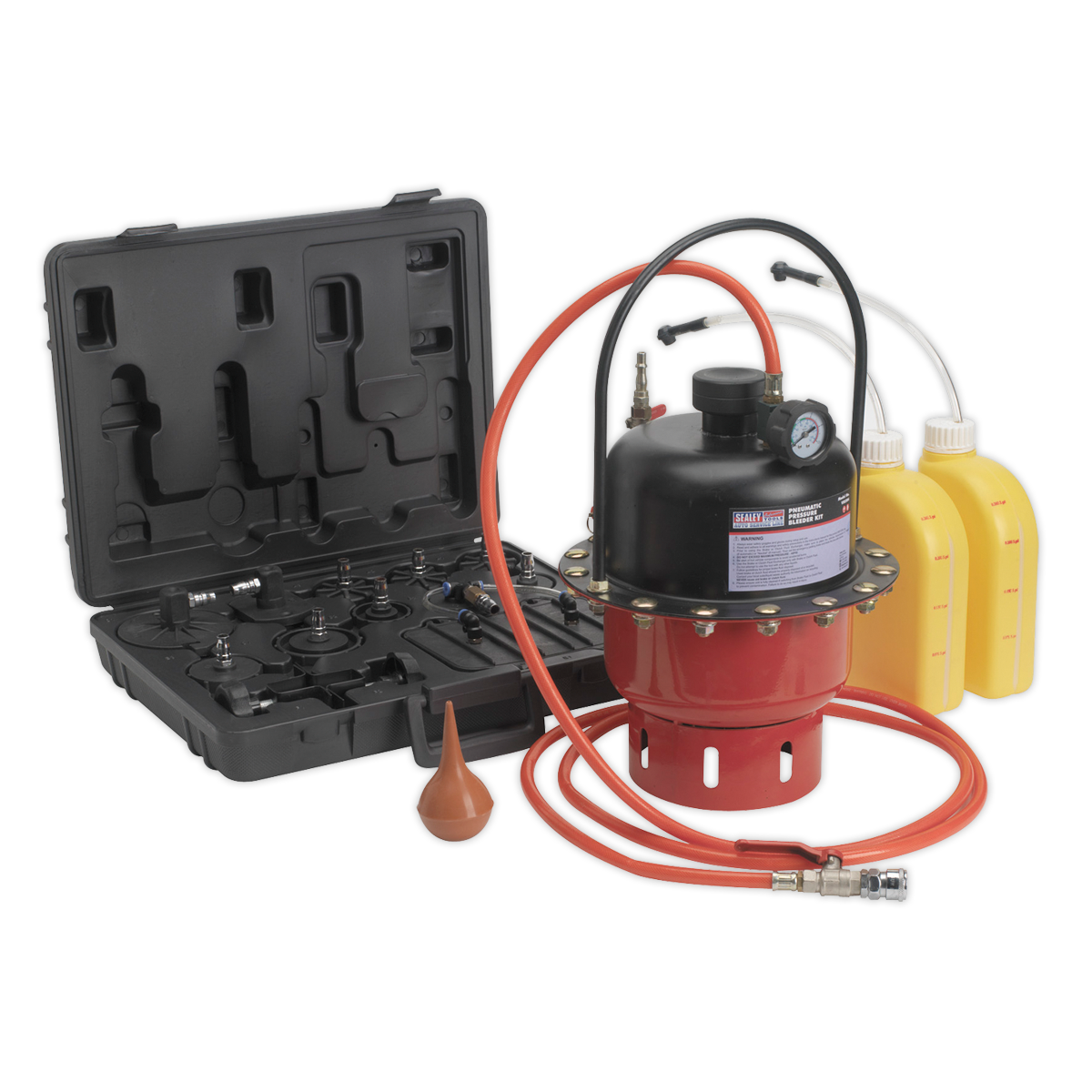 SEALEY - VS0204 Pneumatic Brake & Clutch Pressure Bleeder Kit