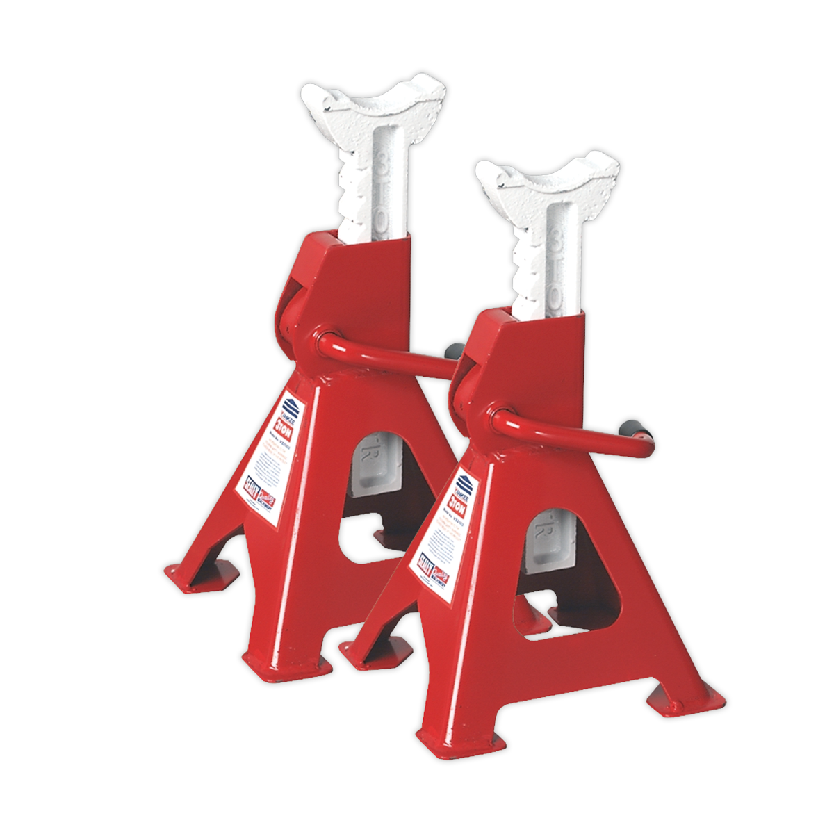 SEALEY - VS2003 Axle Stands (Pair) 3tonne Capacity per Stand Ratchet Type