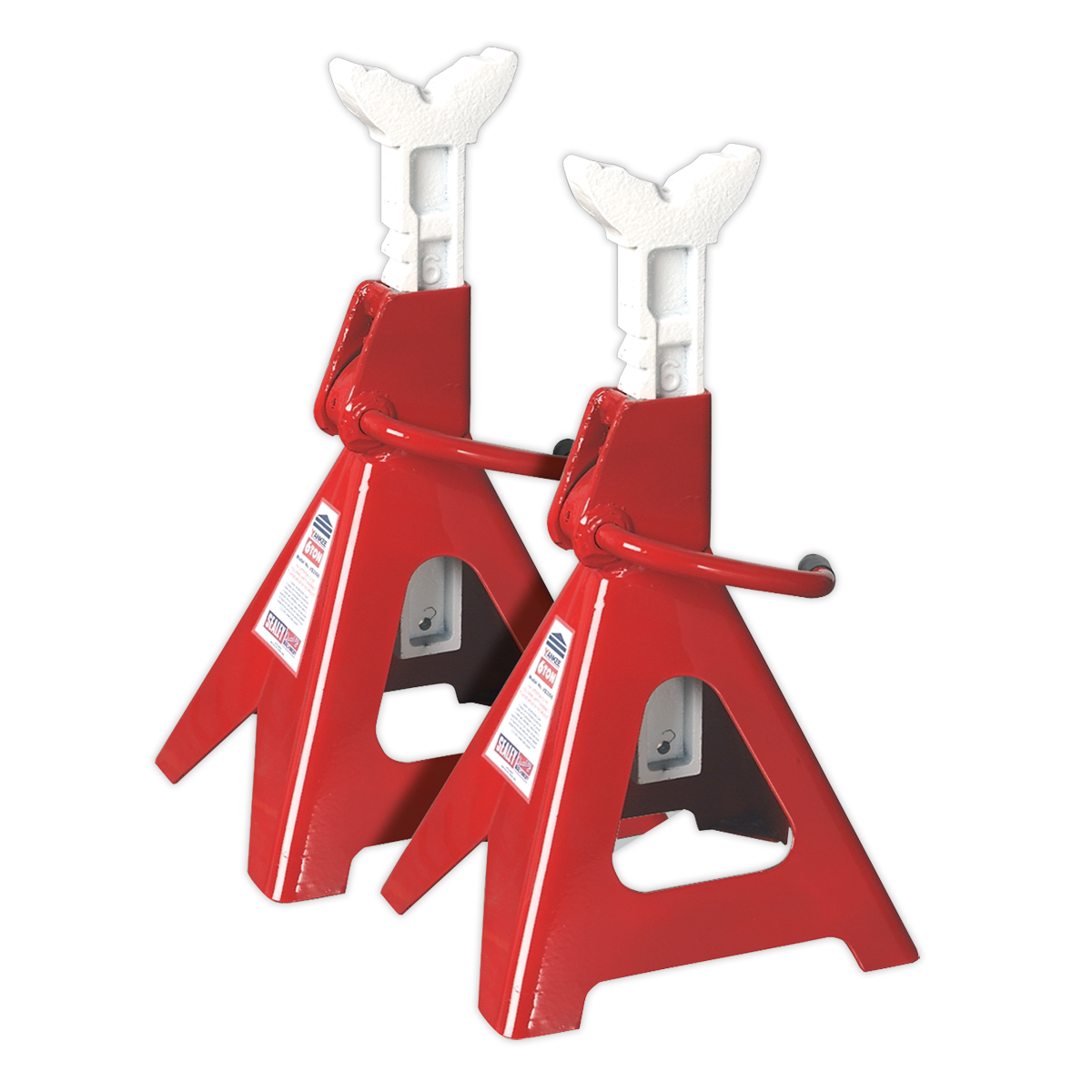 SEALEY - VS2006 Axle Stands (Pair) 6tonne Capacity per Stand Ratchet Type