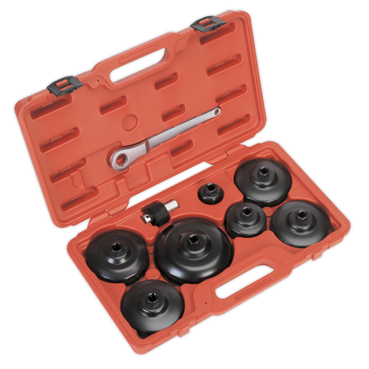 SEALEY - VS7007 Oil Filter Cap Wrench Set 9pc - Commercial