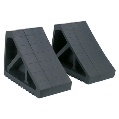SEALEY - WC02 Rubber Wheel Chocks 3.3kg - Pair