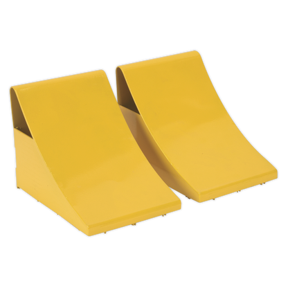 SEALEY - WC05 Heavy-Duty Steel Wheel Chocks 4kg - Pair