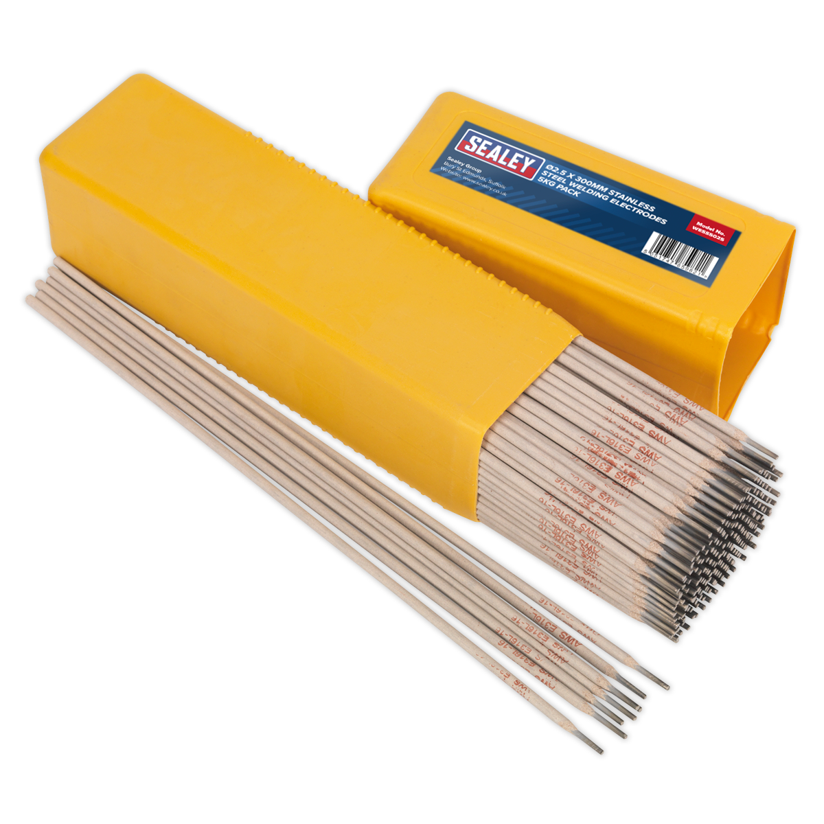 SEALEY - WESS5025 Welding Electrodes Stainless Steel Ø2.5 x 300mm 5kg Pack