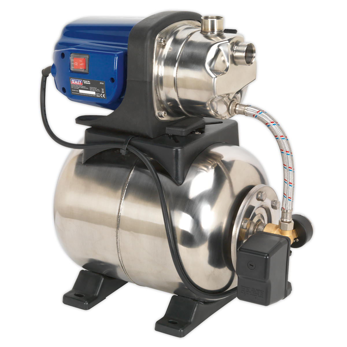 SEALEY - WPB062S Surface Mounting Booster Pump Stainless Steel 55L/min 230V