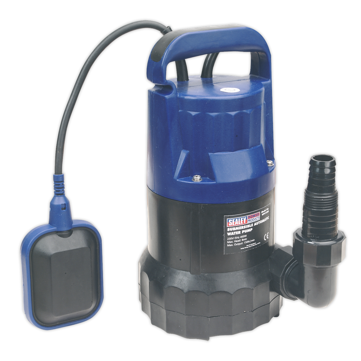 SEALEY - WPC150A Submersible Water Pump Automatic 167L/min 230V