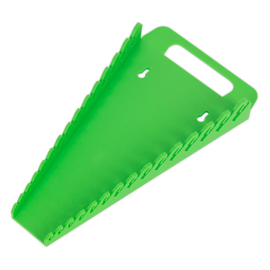SEALEY - WR08HV Spanner Rack Capacity 15 Spanners Hi-Vis Green