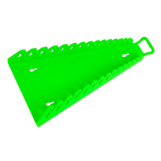 SEALEY - WR09HV Reverse Spanner Rack Capacity 15 Spanners Hi-Vis Green