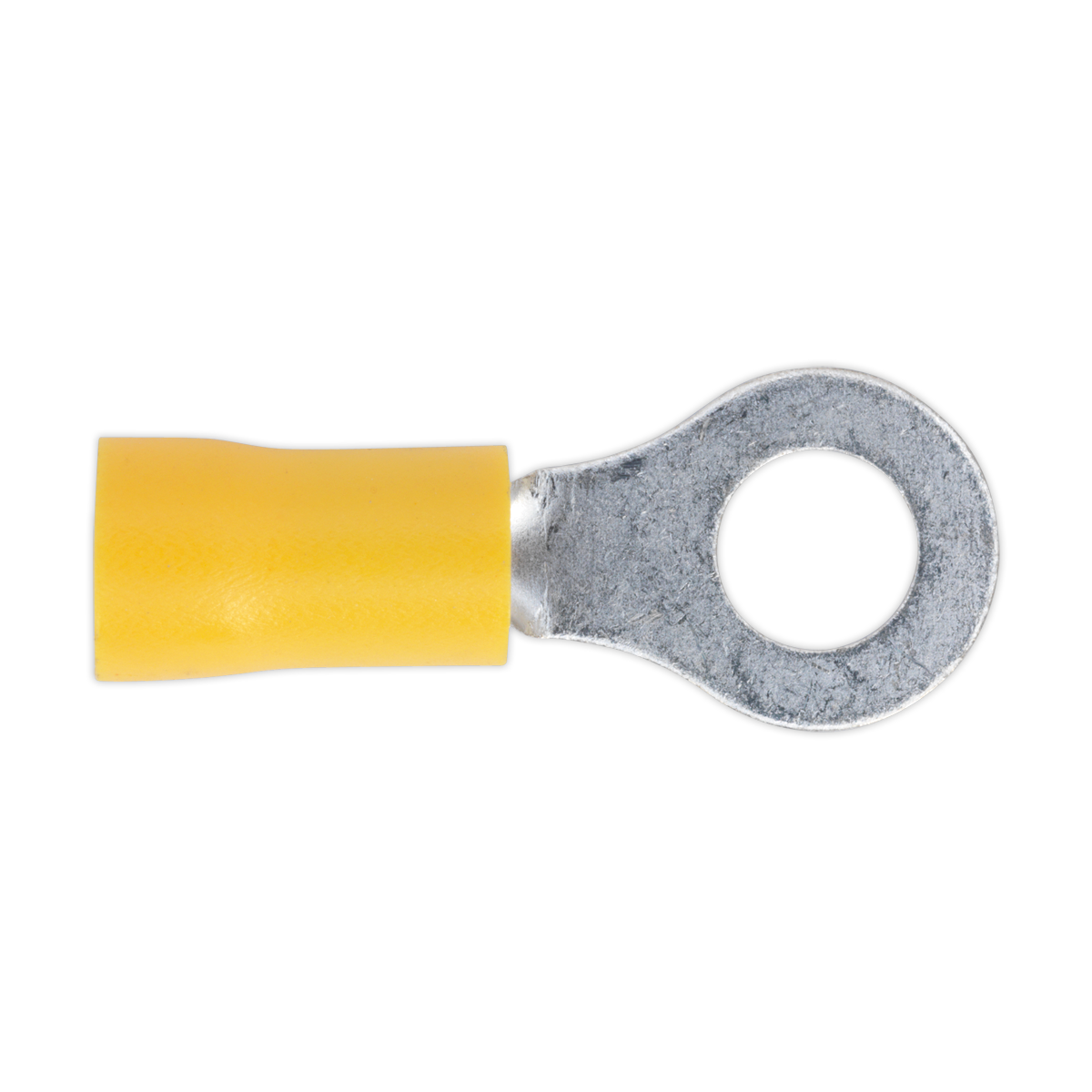 SEALEY - YT19 Easy-Entry Ring Terminal Ø6.4mm (1/4") Yellow Pack of 100