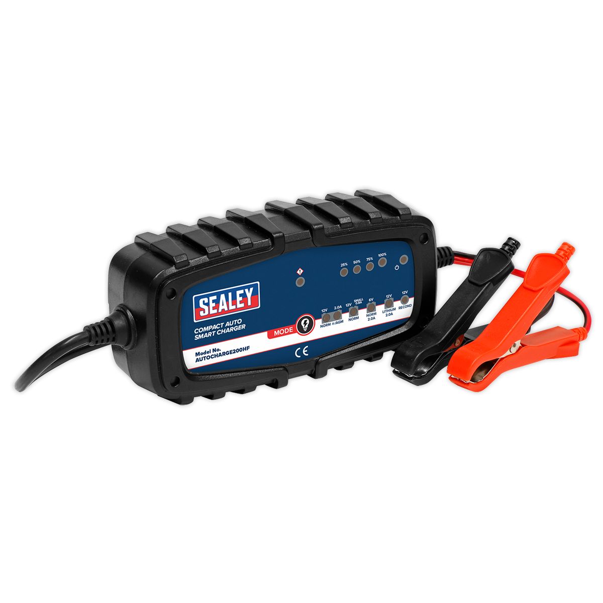 SEALEY - AUTOCHARGE200HF Compact Auto Smart Charger 2A 9-Cycle 6/12V - Lithium