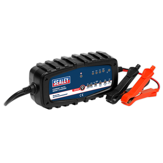 SEALEY - AUTOCHARGE200HF Compact Auto Smart Charger 2A 9-Cycle 6/12V - Lithium