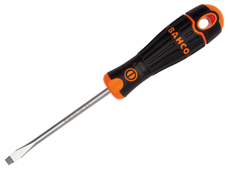 Bahco B190.100.200 BAHCOFIT Screwdriver Flared Slotted Tip 10.0 x 200mm
