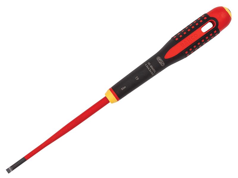 Bahco BE-8050SL ERGO™ Slim VDE Insulated Slotted Screwdriver 5.5 x 125mm