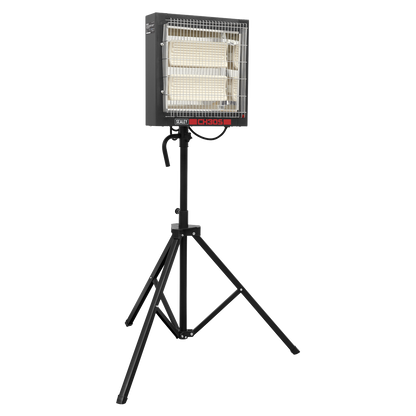 SEALEY - CH30S Ceramic Heater with Telescopic Tripod Stand 1.4/2.8kW 230V