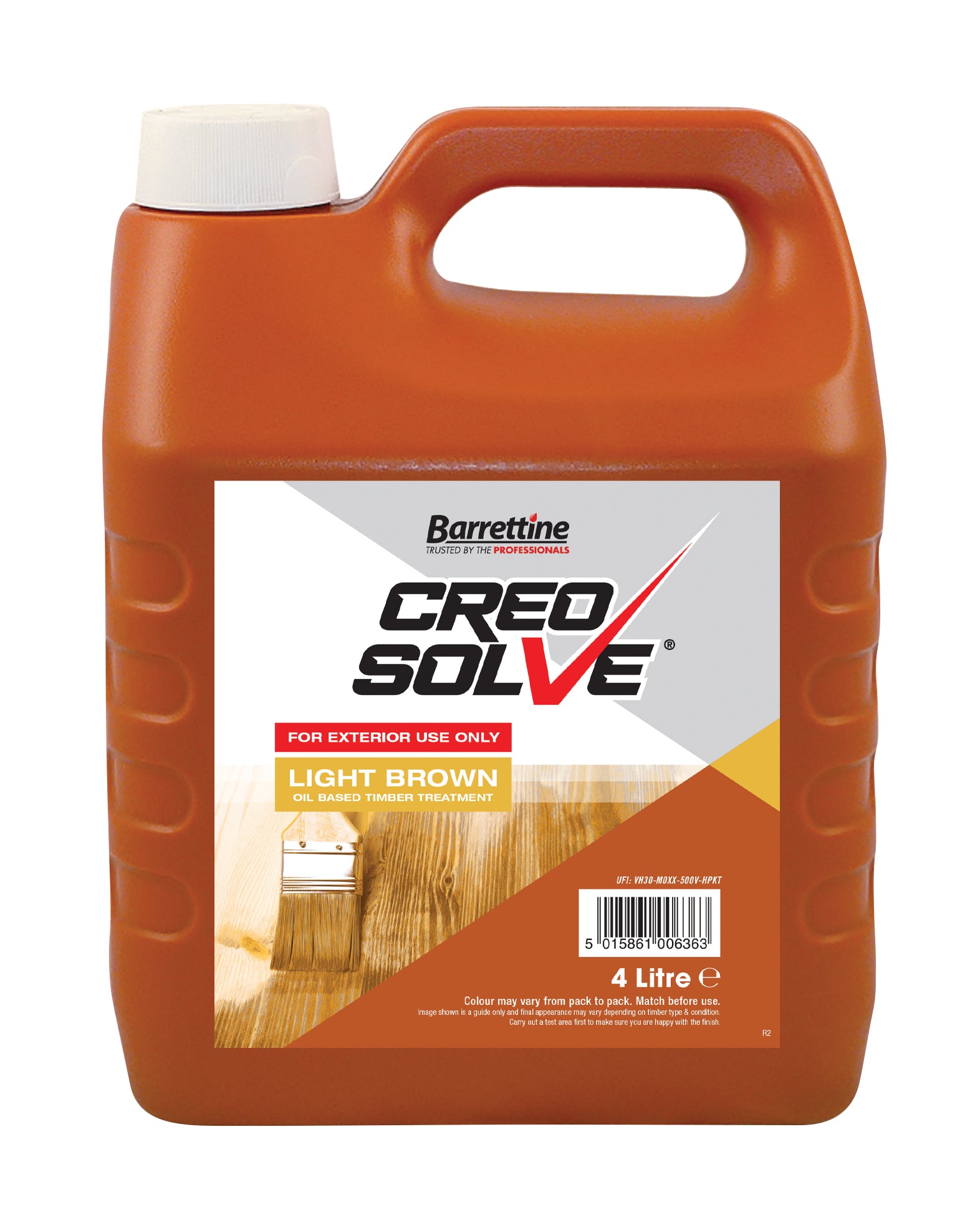 Creosolve Light Brown 4 litre Oil Based Timber Wood Fence Shed Treatment Creocote creoseal substitute Stain