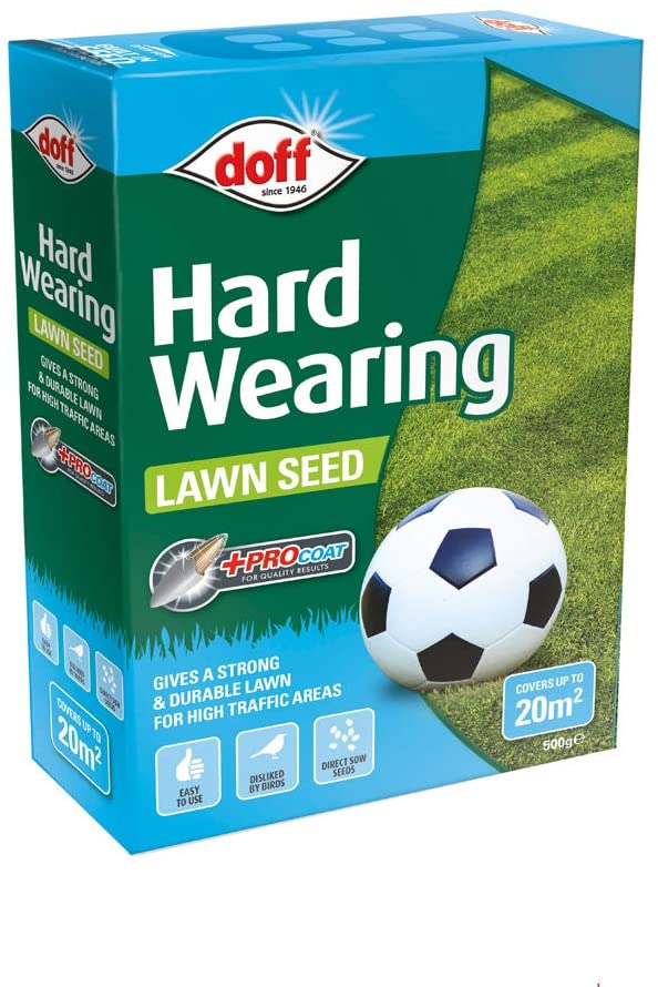 DOFF Hard Wearing Lawn Seed 500g  -  F-LB-500-DOF