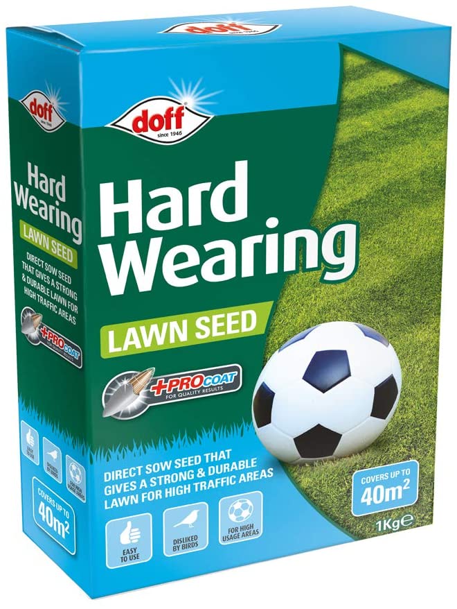 DOFF Hard Wearing Lawn Seed 1kg  -  F-LB-A00-DOF
