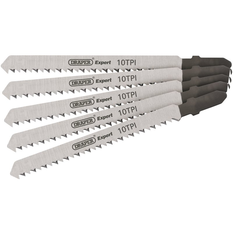 DRAPER 81716 - DT101B 100mm Jigsaw Blade Set (5 Piece)