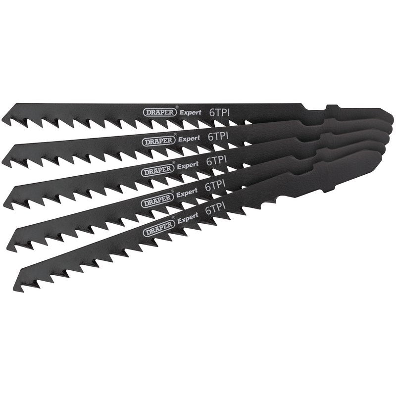 DRAPER 81727 - DT244D 100mm Jigsaw Blade Set (5 Piece)