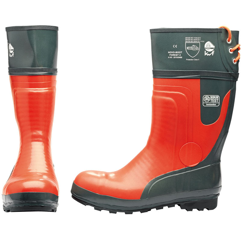 DRAPER 12060 - Chainsaw Boots (Size 8/42) Orange EN ISO 17249 Class 2